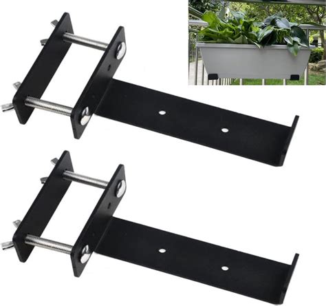 planter brackets for metal railings|planter brackets for patio railing.